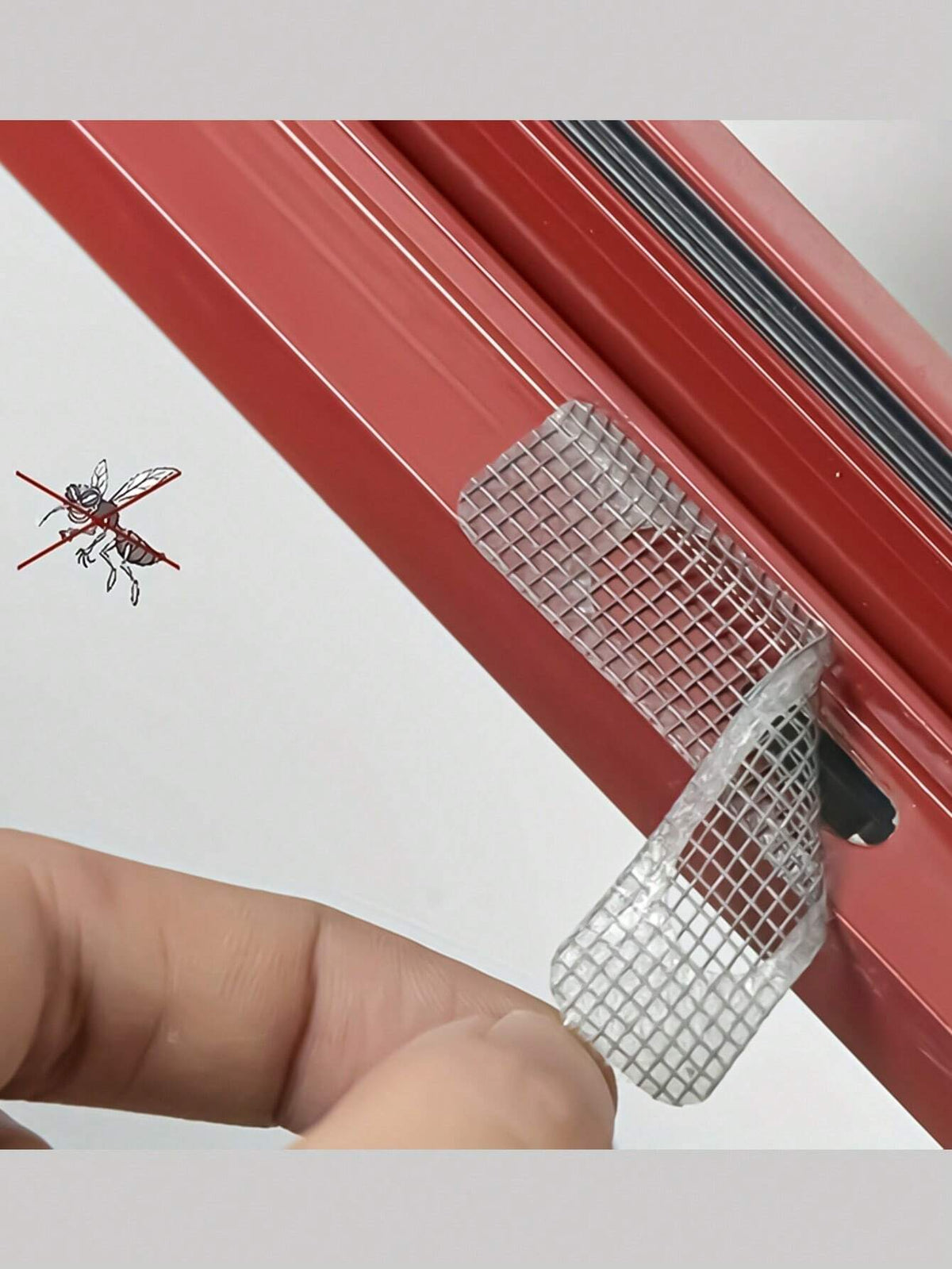 1/2/3/4/5pcs Self-Adhesive Stainless Steel Insect Screen & Drainage Outlet Filter Sticker For Doors & Windows