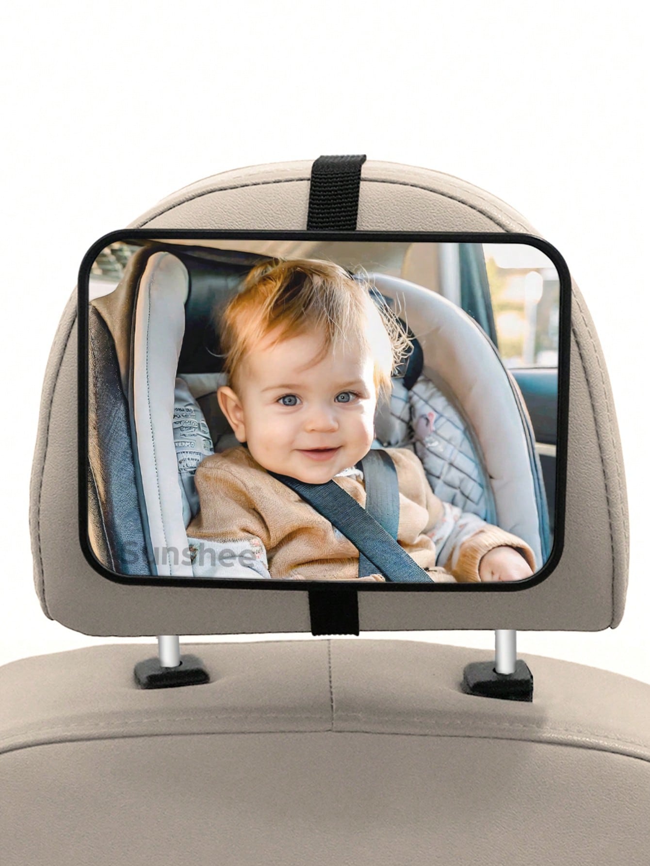 1 Pc Crash Tested And Certified Shatterproof Baby Car Mirror For Rear Facing Infant With Wide Larger Crystal Clear View
