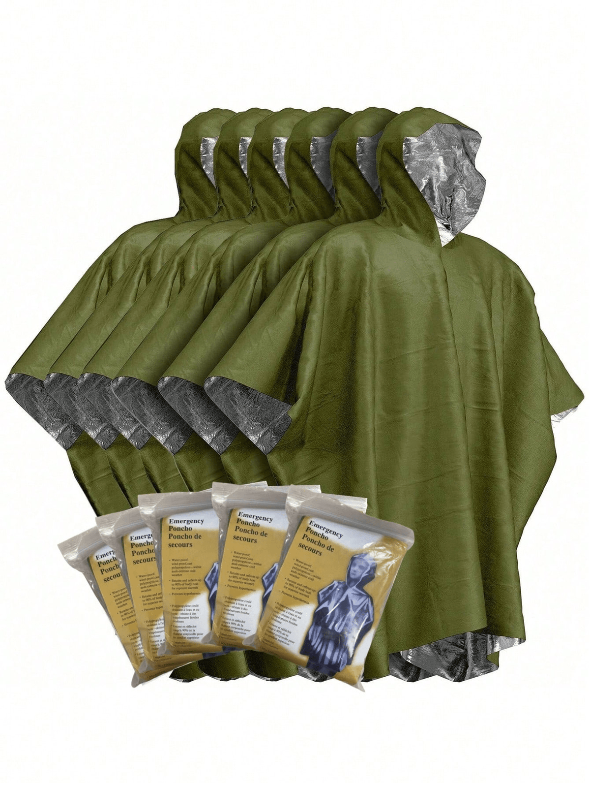 1pc Emergency Thermal Blanket, Double-Sided Insulation Rain Poncho, Heat-Reflecting Survival Blanket, Outdoor Camping Gear, Camping Equipment, Camping Essentials
