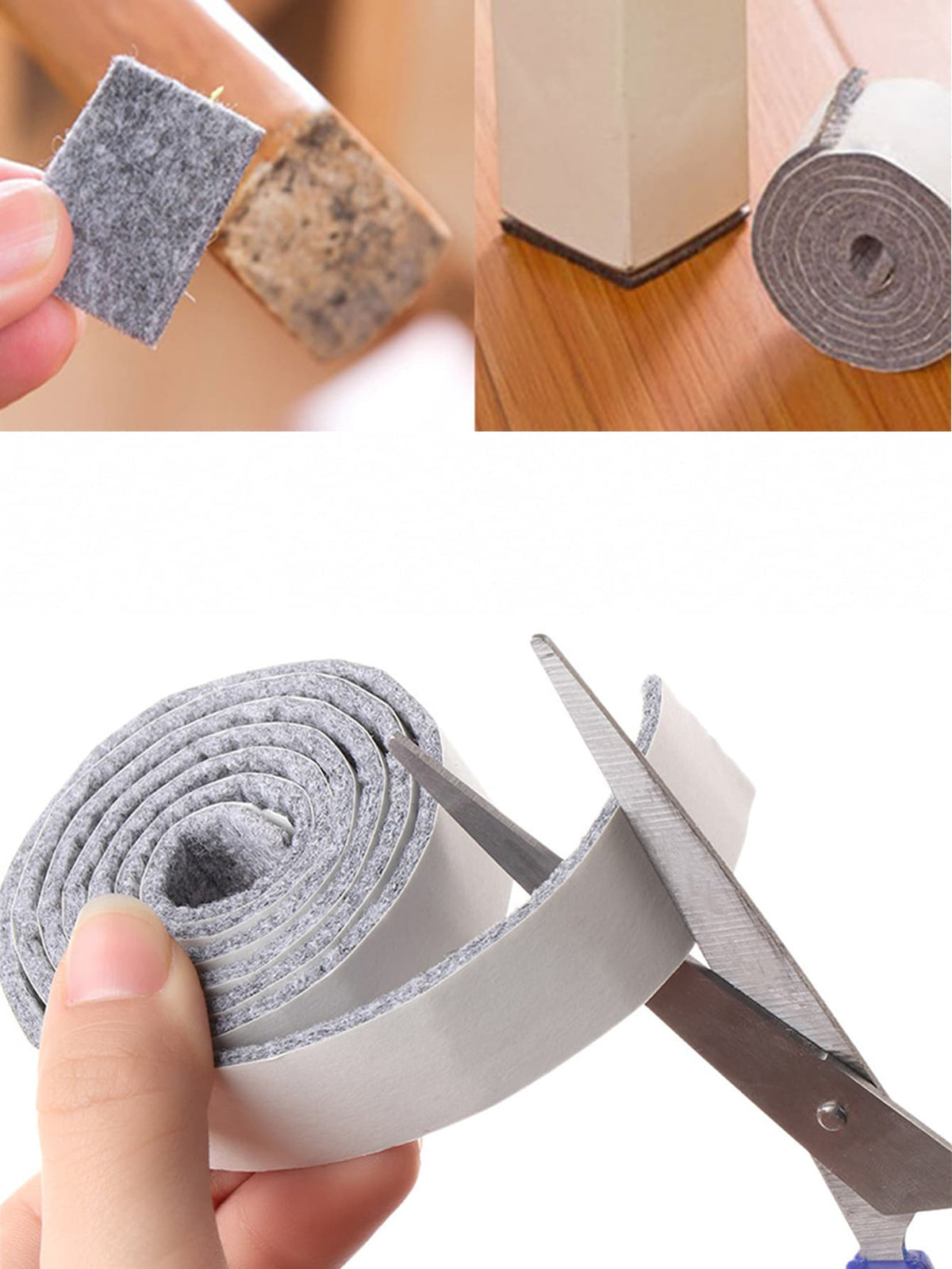 1pc Furniture Leg Pad Anti Slip Mat Floor Scratch Protector Self Adhesive Furniture Feet Cover Sofa Chair Table Cabinet