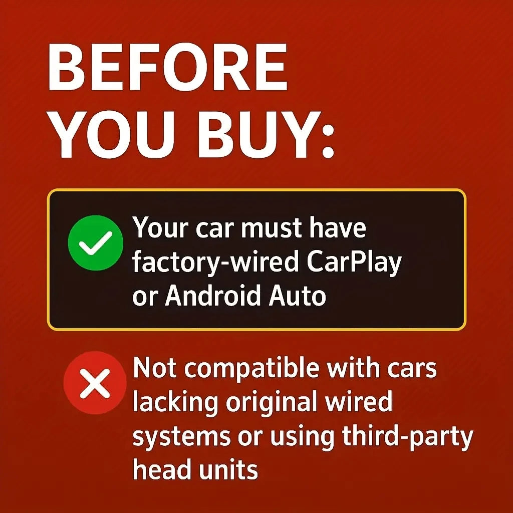(2 IN 1• Wireless CarPlay ) Wired To Wireless CarPlay Adapter For CarPlay And Android Auto, Mini Size USB Port For 2016+ Cars And 10+/ Android 11+ 2025 Upgrade.(Attached Data Cable)