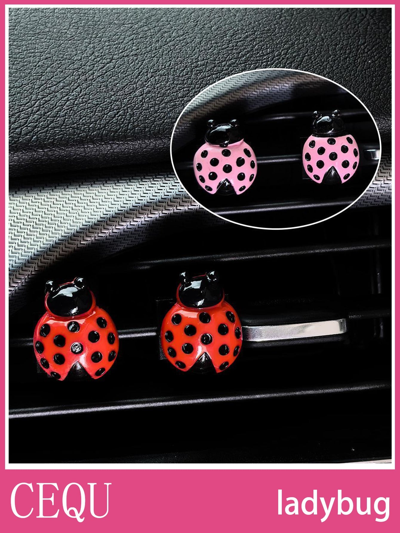 2PCS Car Interior Air Vents, Air Conditioning Decorations, Insect Accessories Add Vitality To The Car Interior