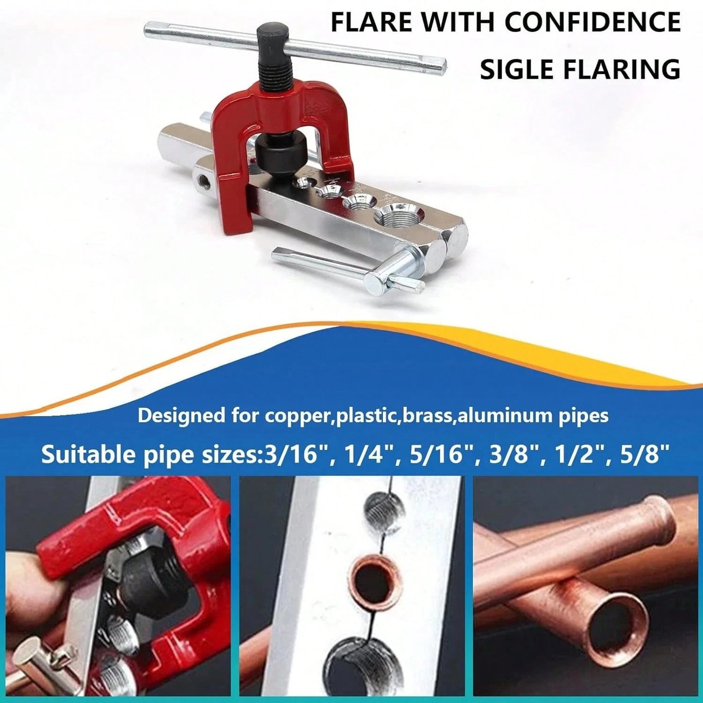 3/16 Inch Brake Line Bender Flaring Tool Include 25FT Zinc-Plated Copper Coated Brake Bending Lines And Single Flare Cutter Repair Kit 16 Rust-Resistant Fitting 4 Nut