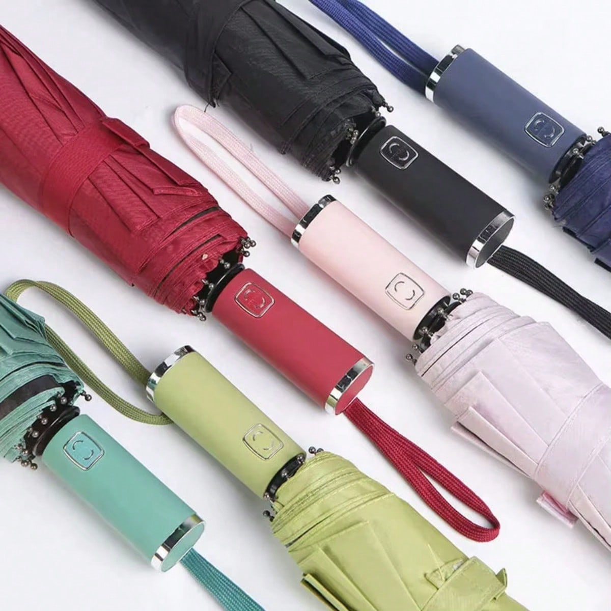 30 Bones Windproof Strong Reinforced Automatic Folding Umbrella For Men And Women, Large Buckle Handle Wind And Water Resistant 1PC Summer Cooling,Beach,Travel