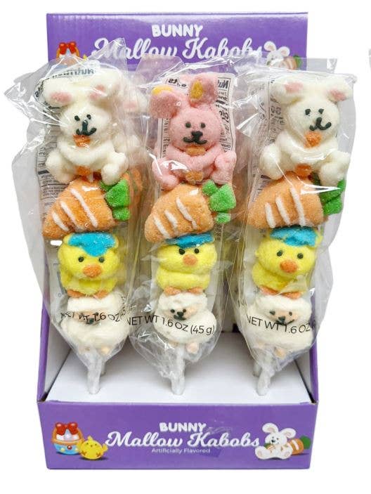 4pc Bunny Mallow Kabob Pop, 4.2oz,