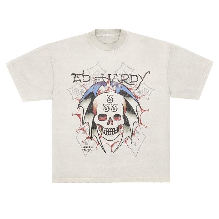 Camiseta "Bat Skull" Ed Hardy x Matuê