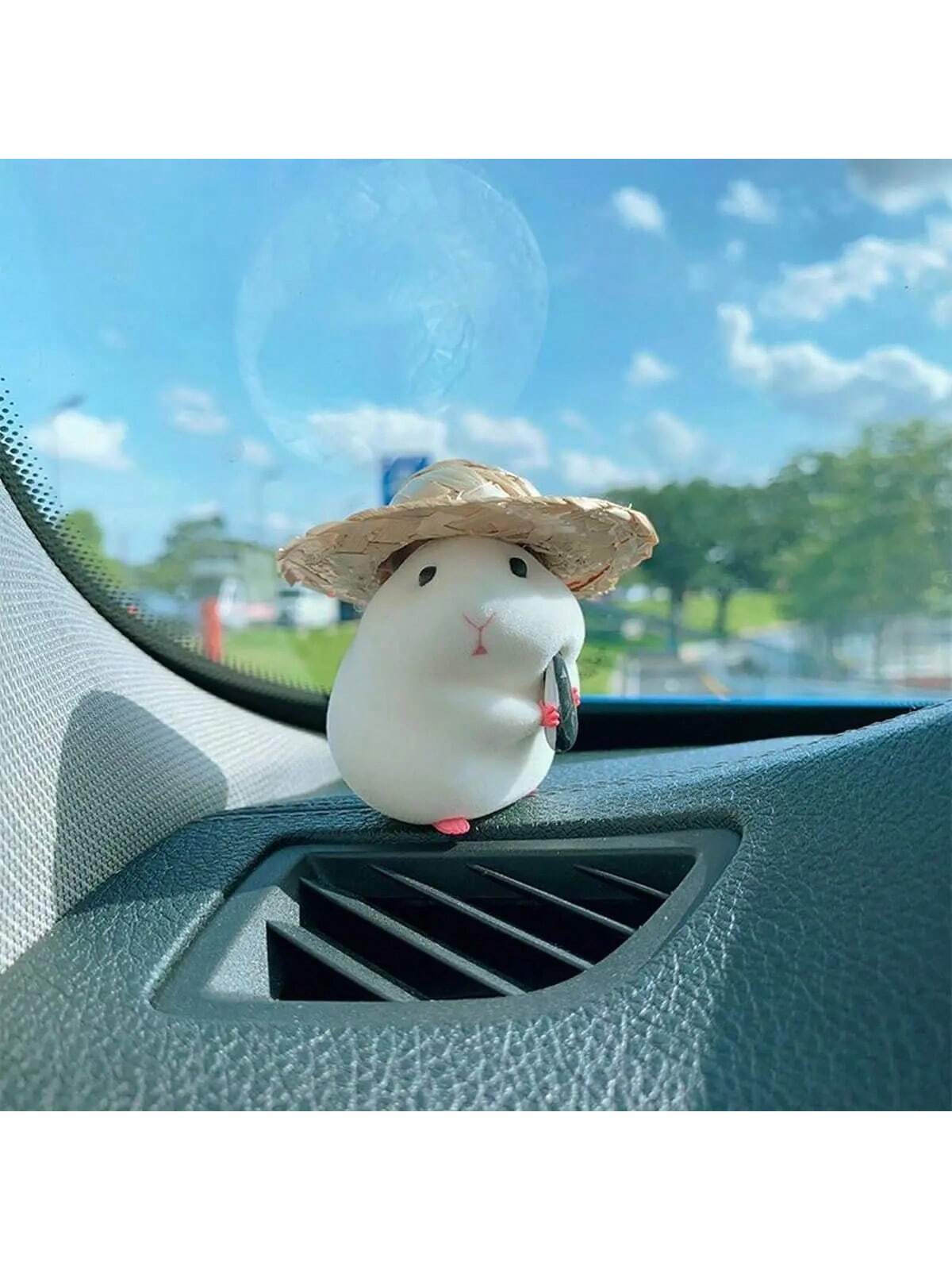 Car Decoration Hamster Car Accessories New Console Cute Doll Car Interior Pendant Decoration Cool Decoration Accessories