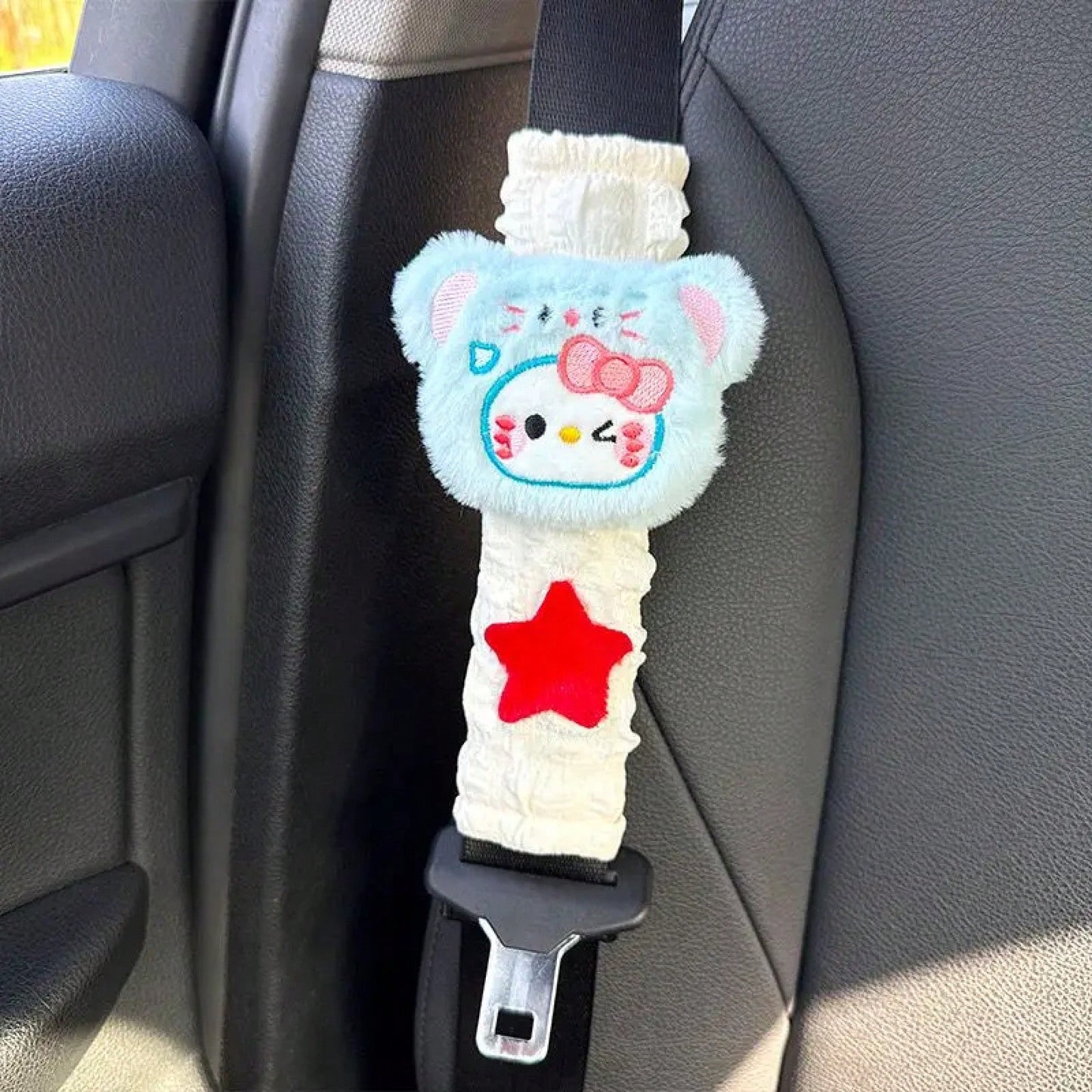 Cartoon Car Belt Shoulder Pad Cartoon Cute Car Interior Accessories Decor Universal Fit Auto Seatbelt Cover