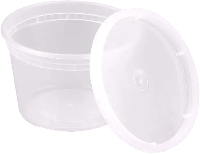 Champs Clear Heavy Duty Deli Cont.& Lid Combo Microwavable 250 Sets - 16 oz