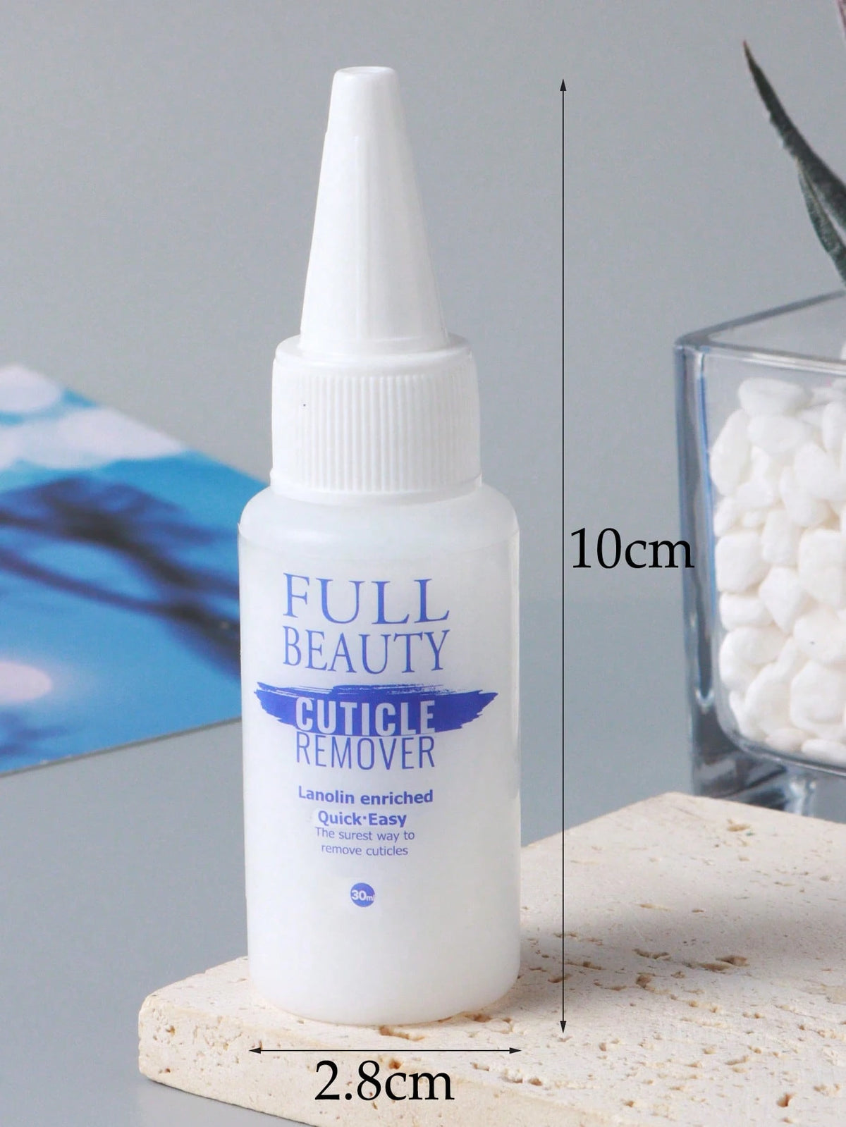 FULL BEAUTY 30ml Nail Cuticle Remover Gel Softening Liquid, Smooth & Moisturizing Nail Care Repair, Manicure Tool Nails