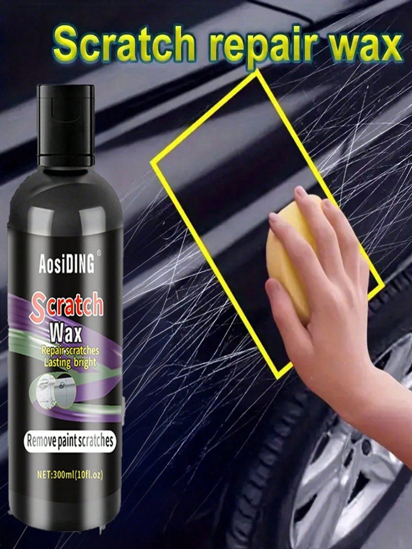 HGKJ Audi Car Paint Scratch Repair Kit- Includes Paint Scratch Repair Compound, Scratch Protection Sealant, Scratch Remover Polish, Car Scratch Wax, Deep Scratch Repair Solution, Paint Cleaner & Degr