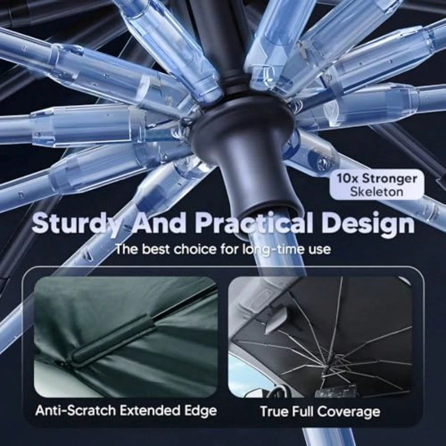 Hield Un Hade Urella For 2019-202 2026 RAV4 AcceorieUpged Ice Crytal Material Eay Etup Urella Unhade For Car Hield 100% Un Blocking