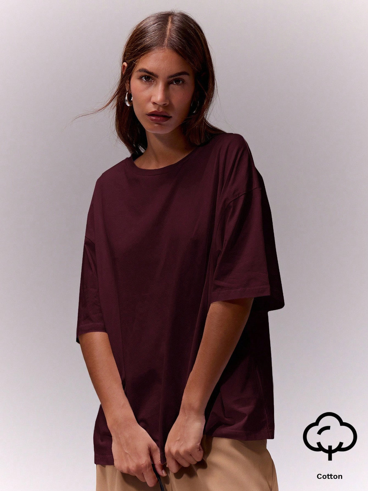 MUSERA Soft Oversized Crew Neck T-Shirt Oversized Tee Airport Holiday Festival,Elegant Spring Summer Casual