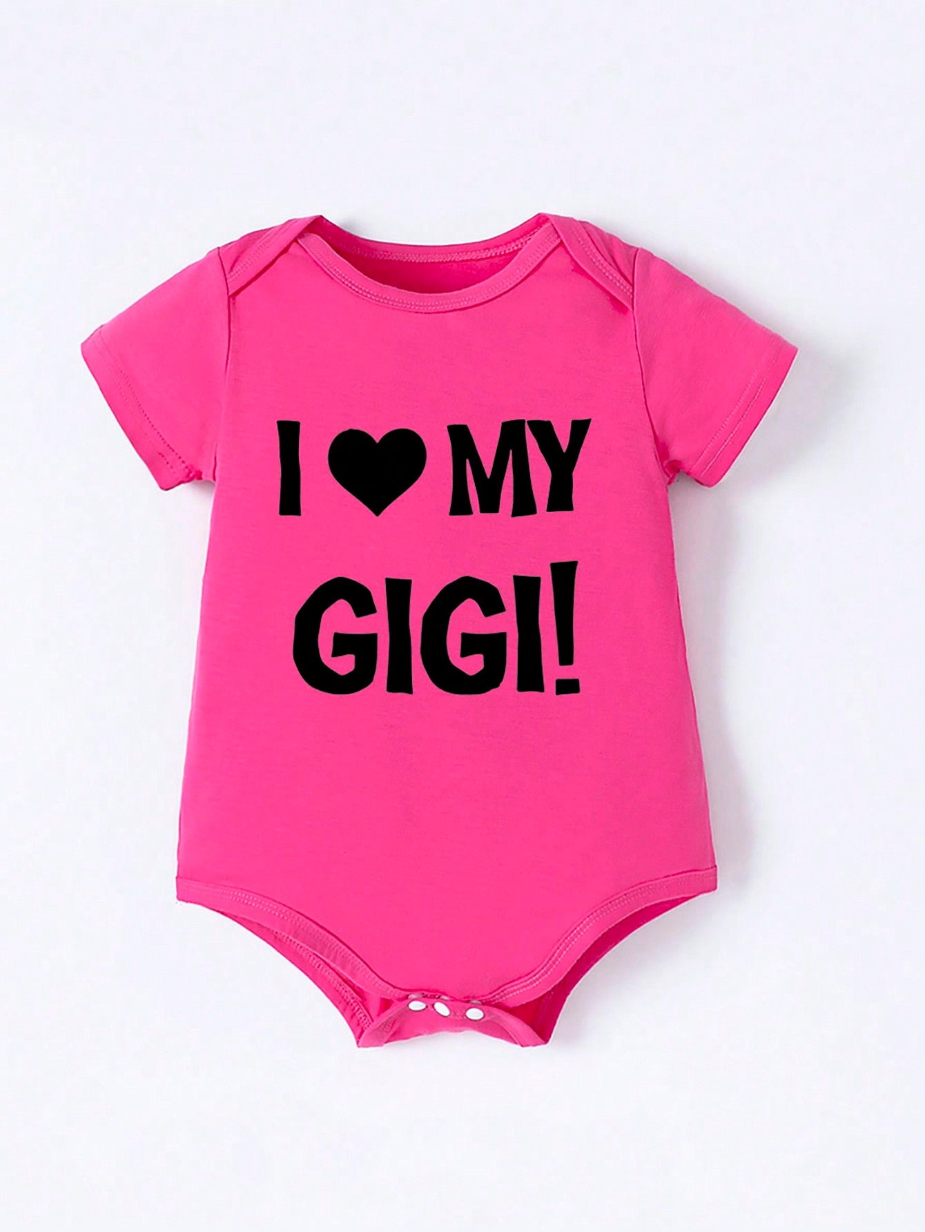 Playful Pals Baby Girls' Slogan Printed Short Sleeve Bodysuit