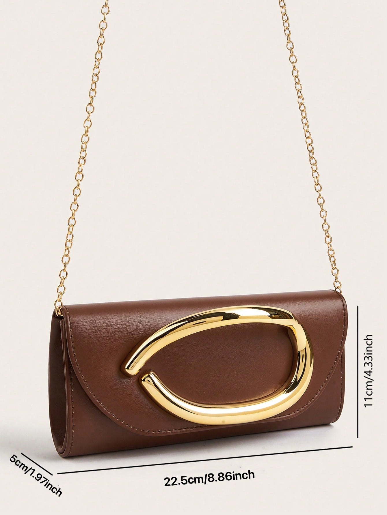 Retro Solid Color Clutch Bag, Versatile Handbag, Fashionable PU Leather Bag, Suitable For Women, Can Be Used For Weddings, Parties, Balls, Galas And Other Occasions, Stylish Women's Clutch Bag