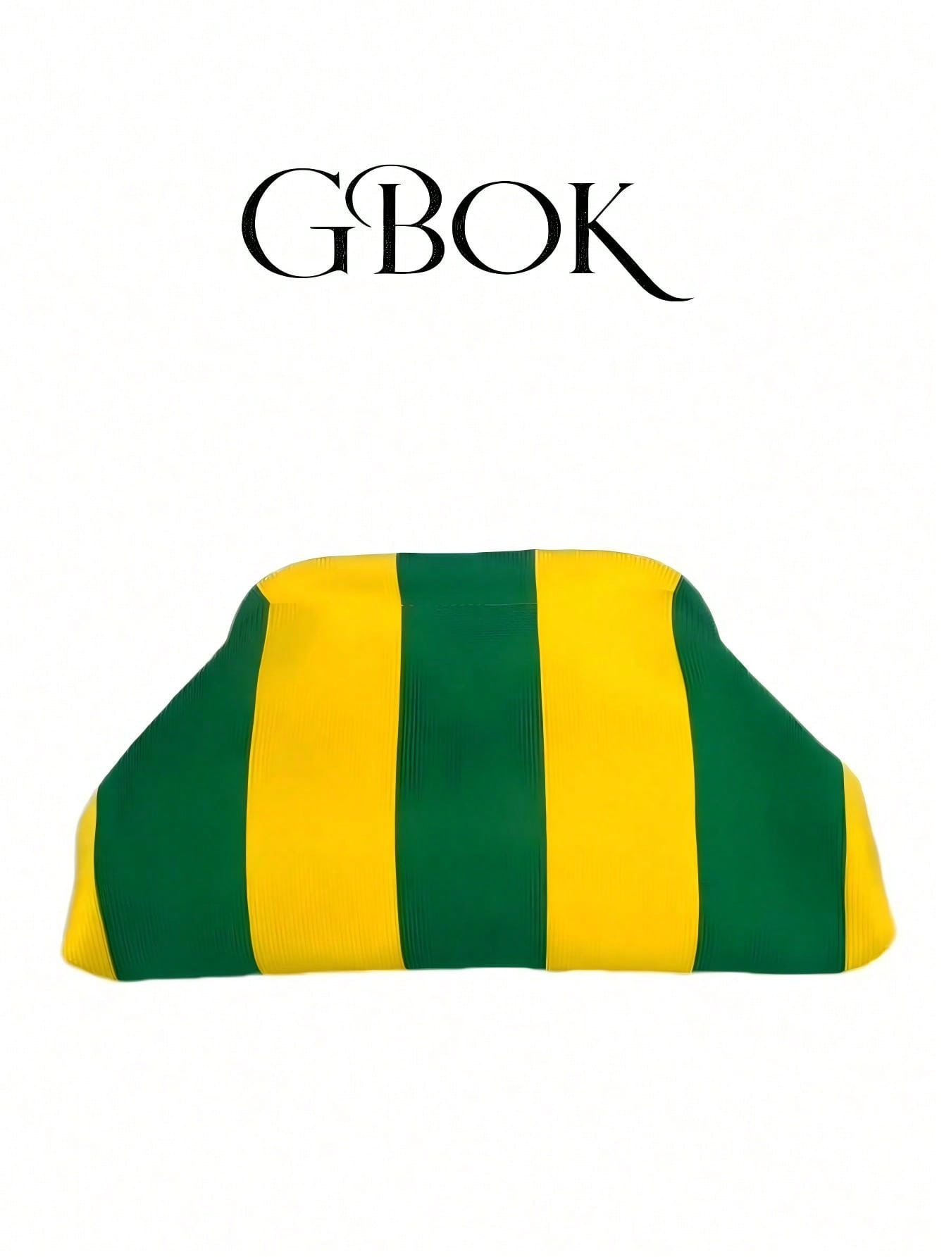 Retro Vintage Striped Clutch Bag, Classic Holiday Style