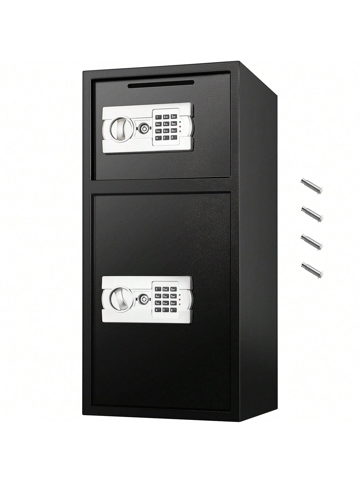 Safe, Home Safe, Steel Security Fingerprint Safe Safe With Digital Keypad And 2 Keys, Large Fireproof Pocket&Q235 Steel&Wall-Mounted Cabinet