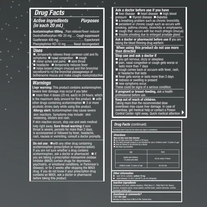 Wholesale Tukol Adult Max Action Severe Cold, Throat & Cough 6oz remedy for colds and coughs.