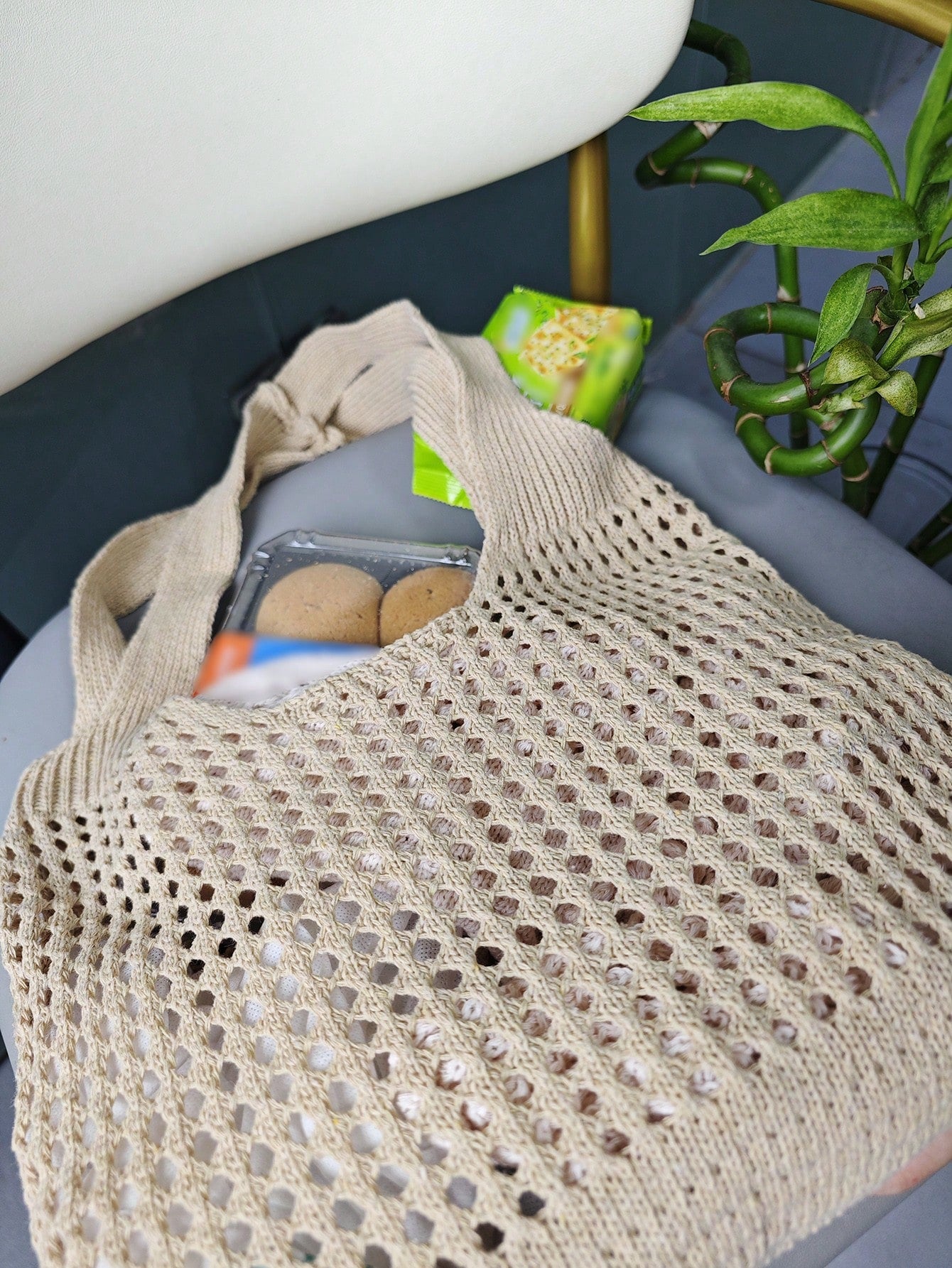 Women's Tote Bag, Back To School Crochet Woven Bag, Large Women's Handbag, Women's Knitted Shoulder Bag, Crochet Woven Bag, Girls' Crochet Woven Bag, Summer Beach Tote Bag, Large Capacity Student Summ