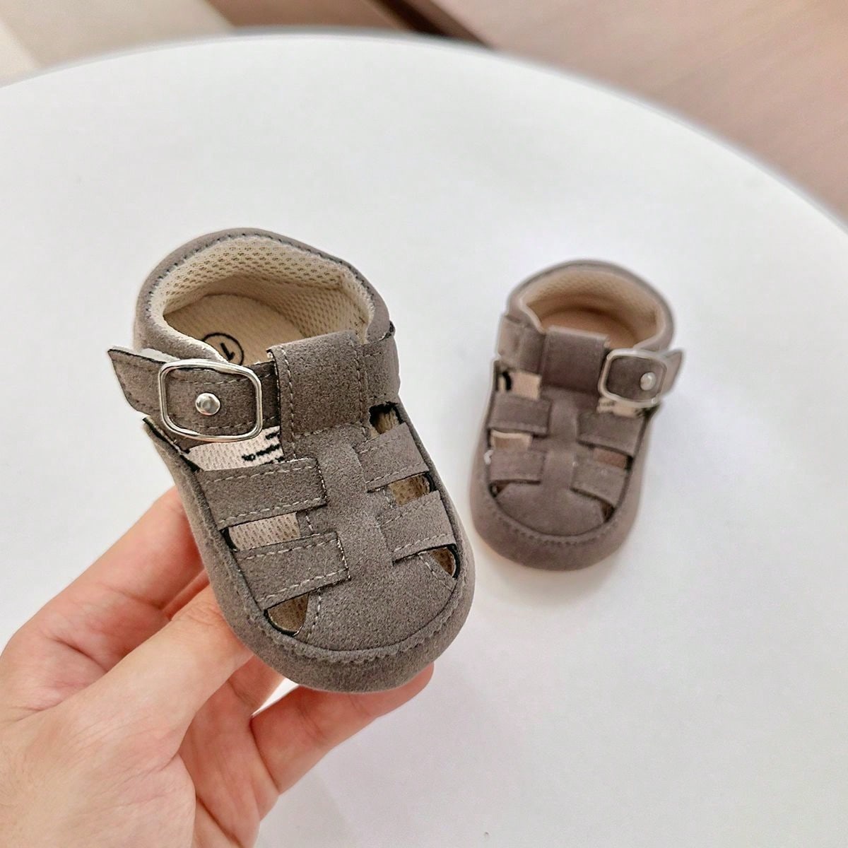 0-1 Year Old Infant Toddler Shoes, 3-6/7-12 Months Infant Boys Girls Casual Soft Sole Anti-Slip Breathable Sandals