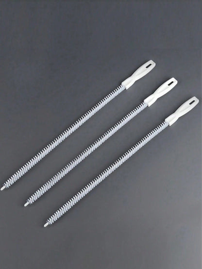 1/2/3/4/5pcs Drain Cleaning Tool Set, Includes Flexible Drain Snake And Brush, Effectively Removes Hair Clog From Sink, Shower, And Bathtub, Collects Hair And Cleans Kitchen And Bathroom Pipes