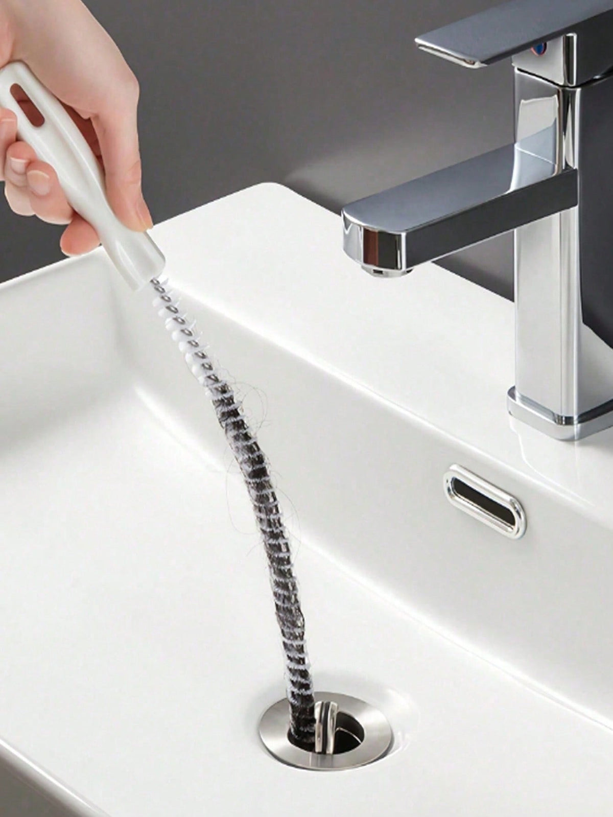 1/2/3/4/5pcs Drain Cleaning Tool Set, Includes Flexible Drain Snake And Brush, Effectively Removes Hair Clog From Sink, Shower, And Bathtub, Collects Hair And Cleans Kitchen And Bathroom Pipes