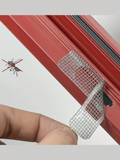 1/2/3/4/5pcs Self-Adhesive Stainless Steel Insect Screen & Drainage Outlet Filter Sticker For Doors & Windows
