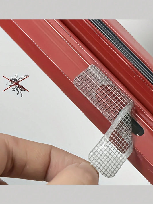 1/2/3/4/5pcs Self-Adhesive Stainless Steel Insect Screen & Drainage Outlet Filter Sticker For Doors & Windows