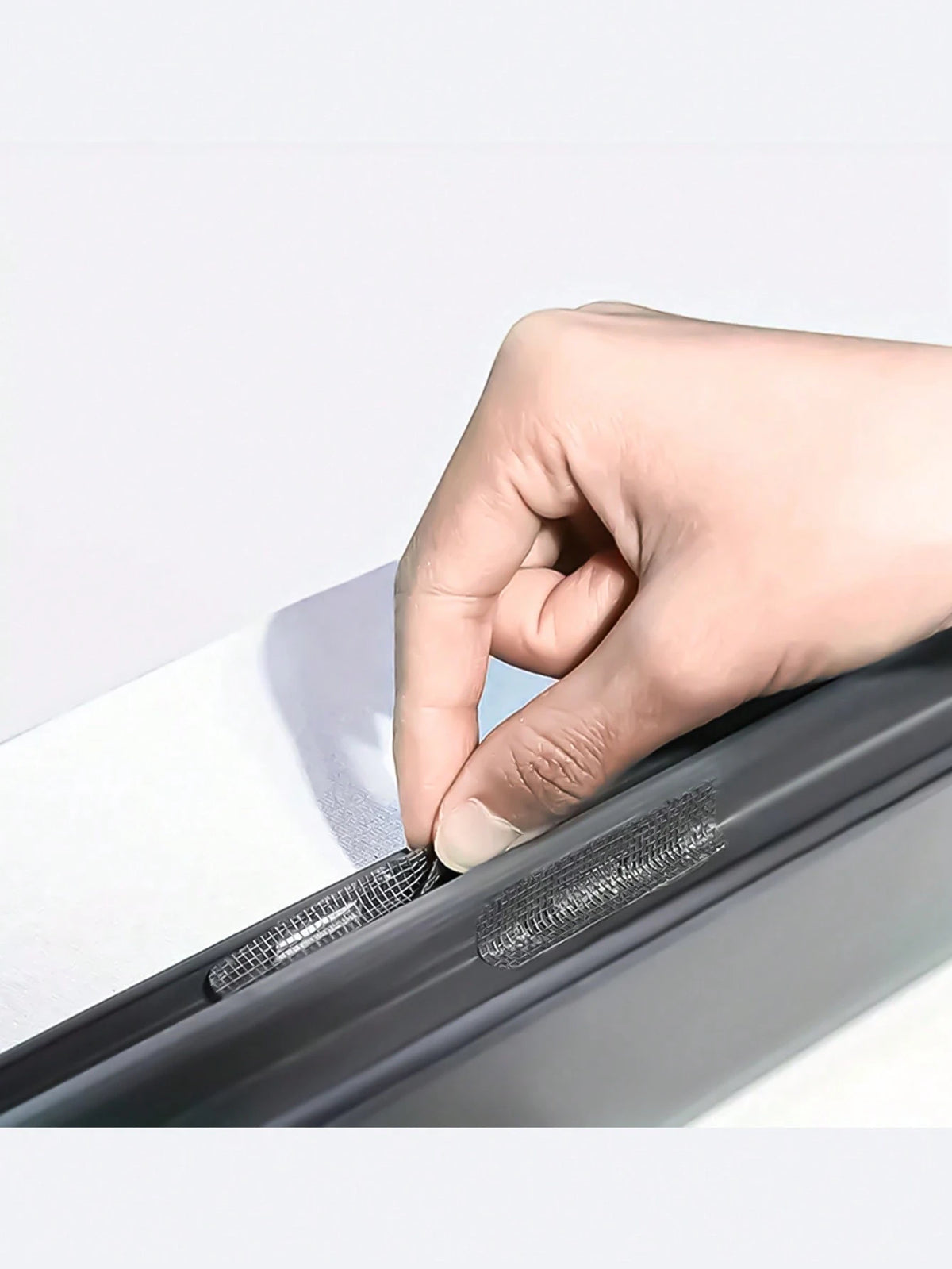 1/2/3/4/5pcs Self-Adhesive Stainless Steel Insect Screen & Drainage Outlet Filter Sticker For Doors & Windows