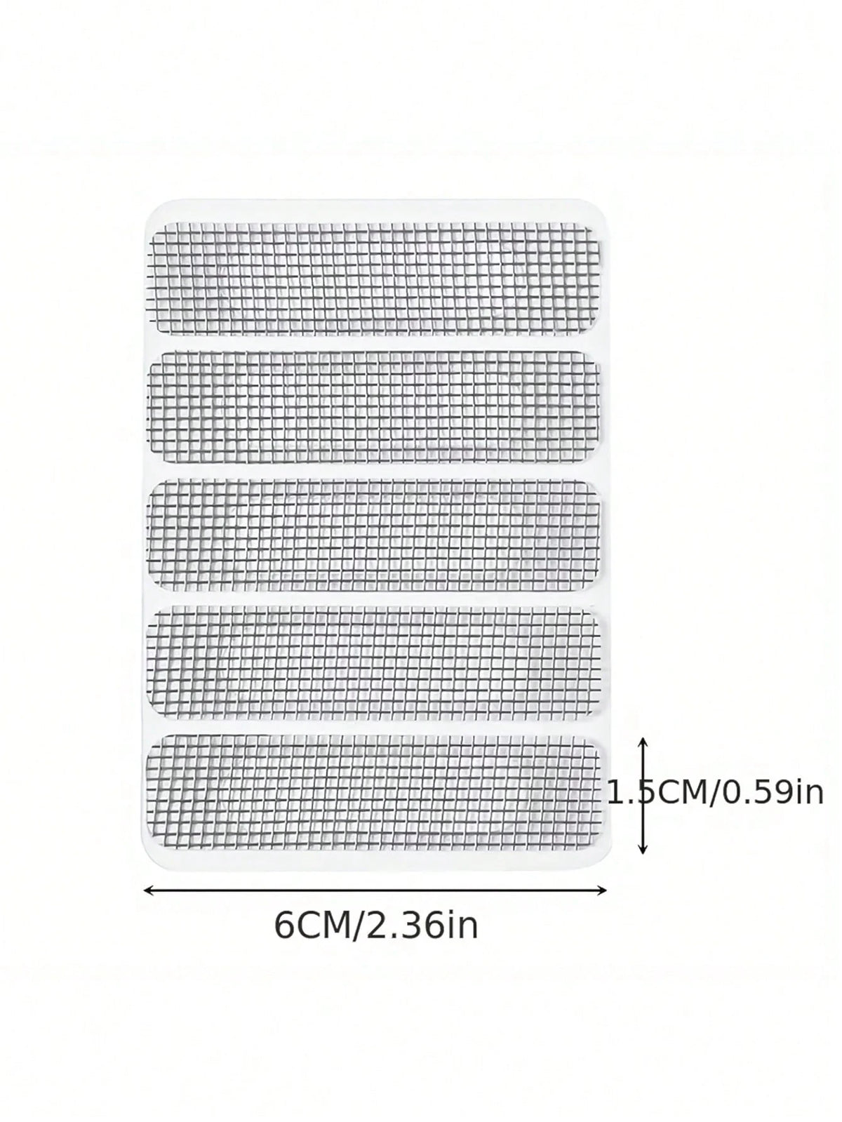 1/2/3/4/5pcs Self-Adhesive Stainless Steel Insect Screen & Drainage Outlet Filter Sticker For Doors & Windows