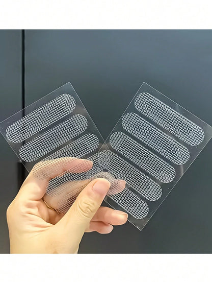 1/2/3/4/5pcs Self-Adhesive Stainless Steel Insect Screen & Drainage Outlet Filter Sticker For Doors & Windows