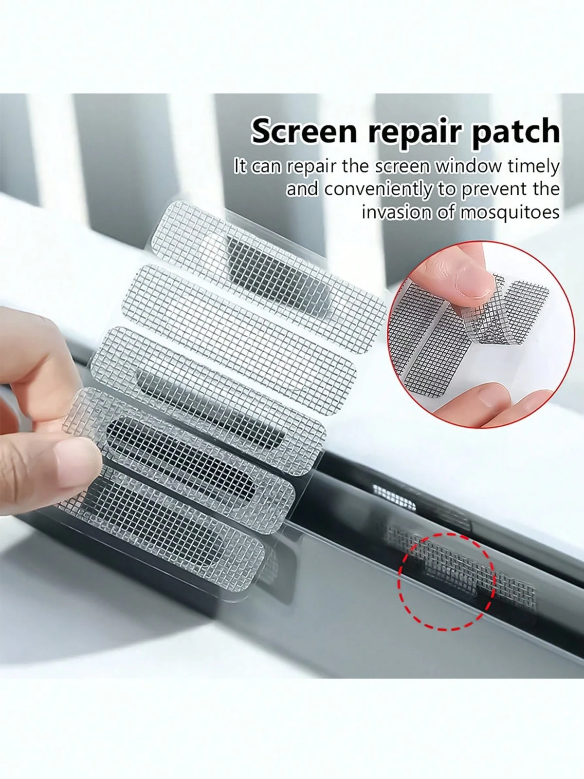 1/2/3/4/5pcs Self-Adhesive Stainless Steel Insect Screen & Drainage Outlet Filter Sticker For Doors & Windows