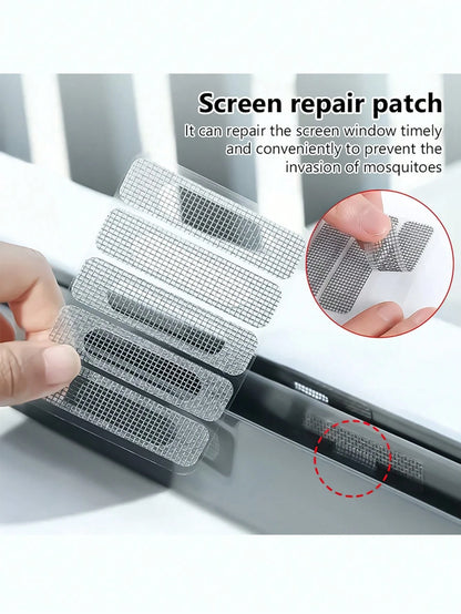1/2/3/4/5pcs Self-Adhesive Stainless Steel Insect Screen & Drainage Outlet Filter Sticker For Doors & Windows