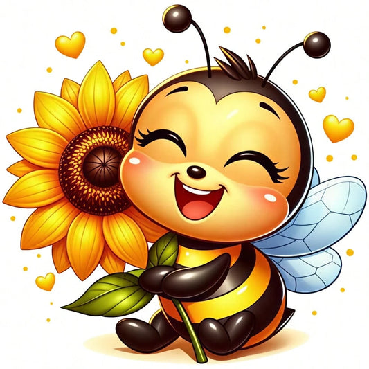 1/2/3pcs Sunflower & Little Bee Heat Transfer Stickers, Cute Healing Spring Floral DIY Prints, Suitable For Kids T-Shirts, Canvas Bags, Dresses