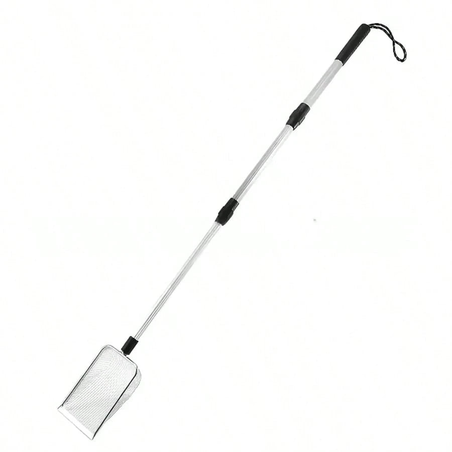 1/2/3pcs Telescopic Beach Sand Scoop, Metal Mesh Sand Sifter Shovel With Long Handle For Shells, Coins, Treasure Hunting & Outdoor Beach Use