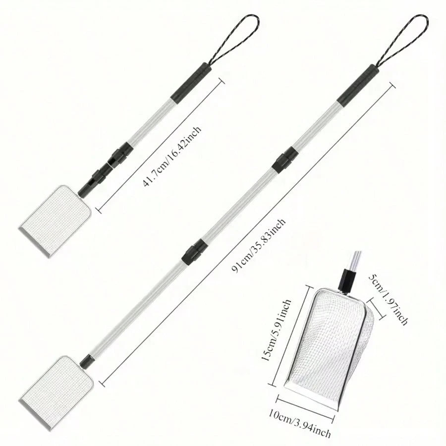 1/2/3pcs Telescopic Beach Sand Scoop, Metal Mesh Sand Sifter Shovel With Long Handle For Shells, Coins, Treasure Hunting & Outdoor Beach Use