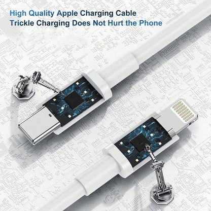 1/2/5Pcs 3.3ft/100cm Apple Cable Type C To Lightning Fast Charging Data Cable Compatible With IPhone 14 13 12 11 Pro Max XR XS X 8 7 6 Plus SE/ High-Efficiency Data Transfer Cable