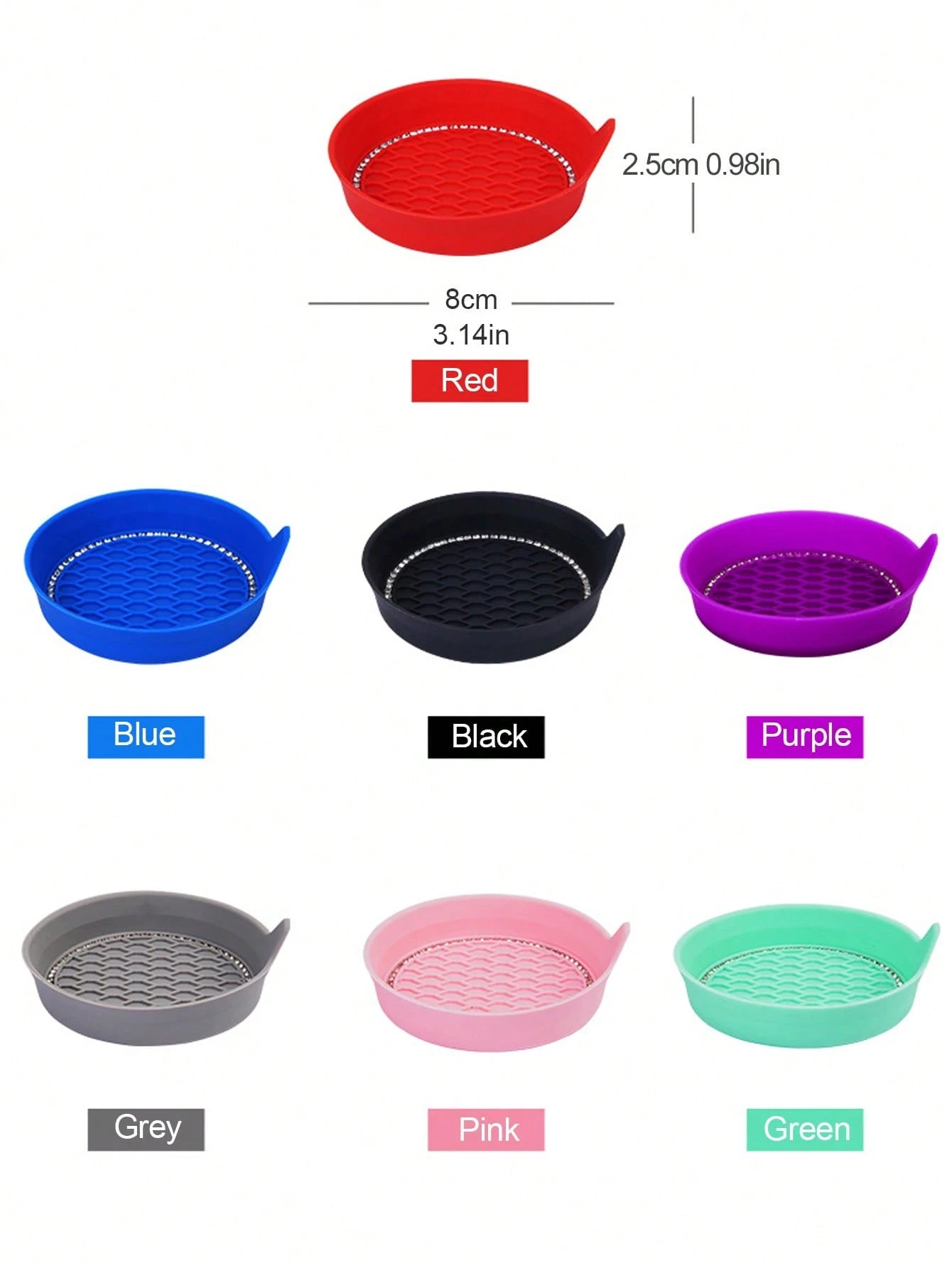 1/2pcs Car Cup Holder Coasters, Shiny Cup Holder Inlay Coasters, Universal Car Anti-Slip Cup Holder Decorative Silicone Cup Mats, Car Interior Pad, 8cm/3.1in Soft Crystal Rhinestone Rubber Coaster Set