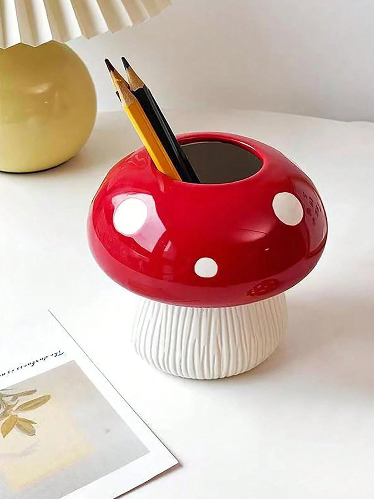 1/2pcs Mushroom Toothbrush Holder, Cute Bathroom Toothbrush Cup Storage Rack, Suitable For Bathroom Decor And Accessories, Vanity Storage, Room Decor, Home Decor, Also A Great Gift For Female Friends