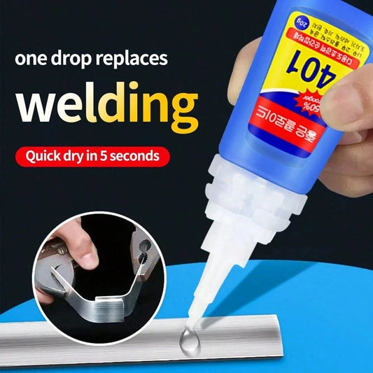 1/2pcs Strong Korean 401 Multipurpose Glue, Nail Gel Adhesive Fast Drying, Suitable For Plastic, Metal, Ceramic, Glass, Acrylic, Wood, 502 Craft Glue, High Temperature Resistant, Shoe Repair, Multi-Fu