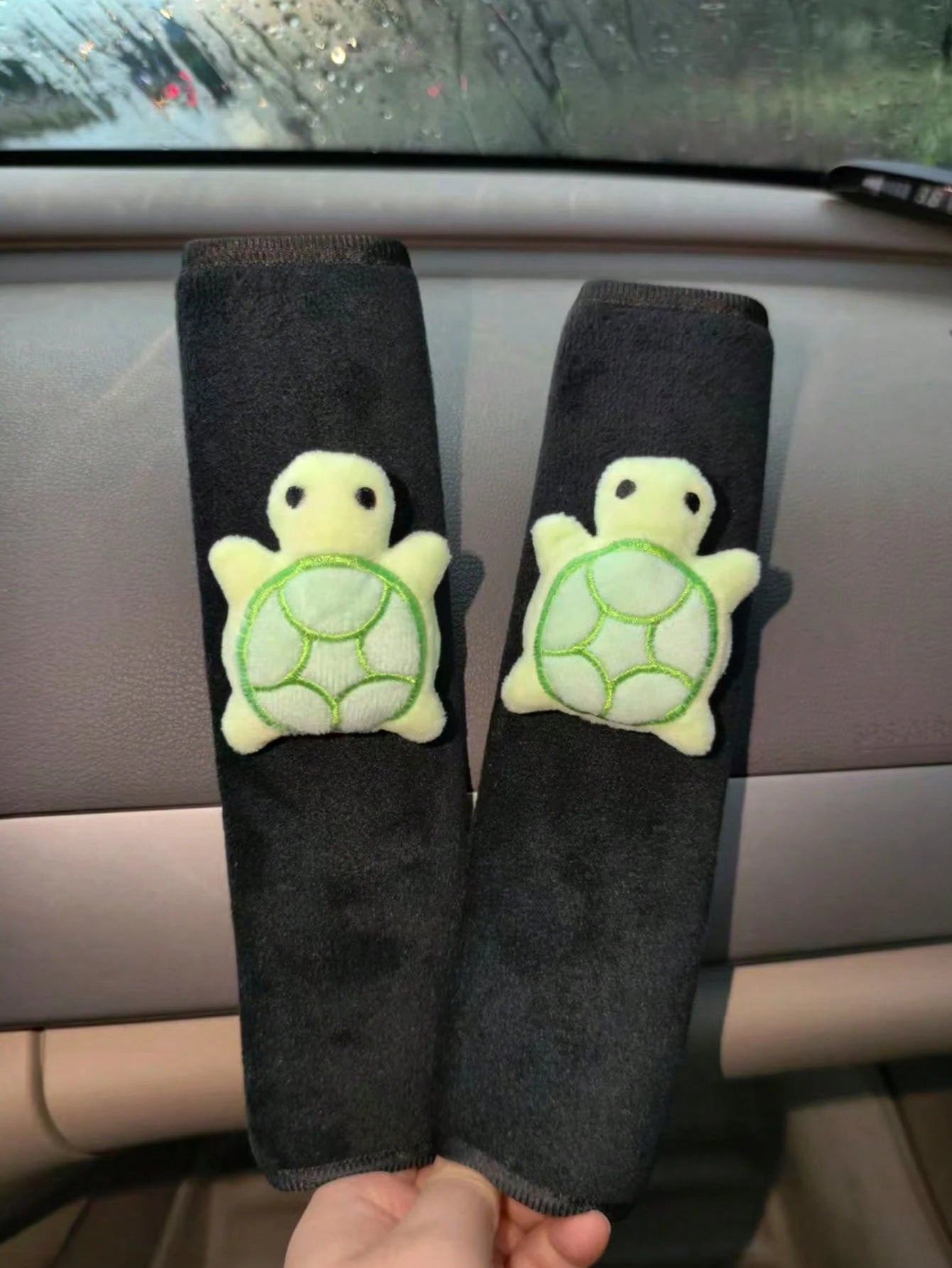 1/2pcs Turtle Car Seat Belt Shoulder Pads, Breathable Cute Turtle Shoulder Strap Protector, Car Seat Belt Shoulder Guard, Creative Little Turtle Car Seat Belt Premium Shoulder Pad Cover, Car Protector