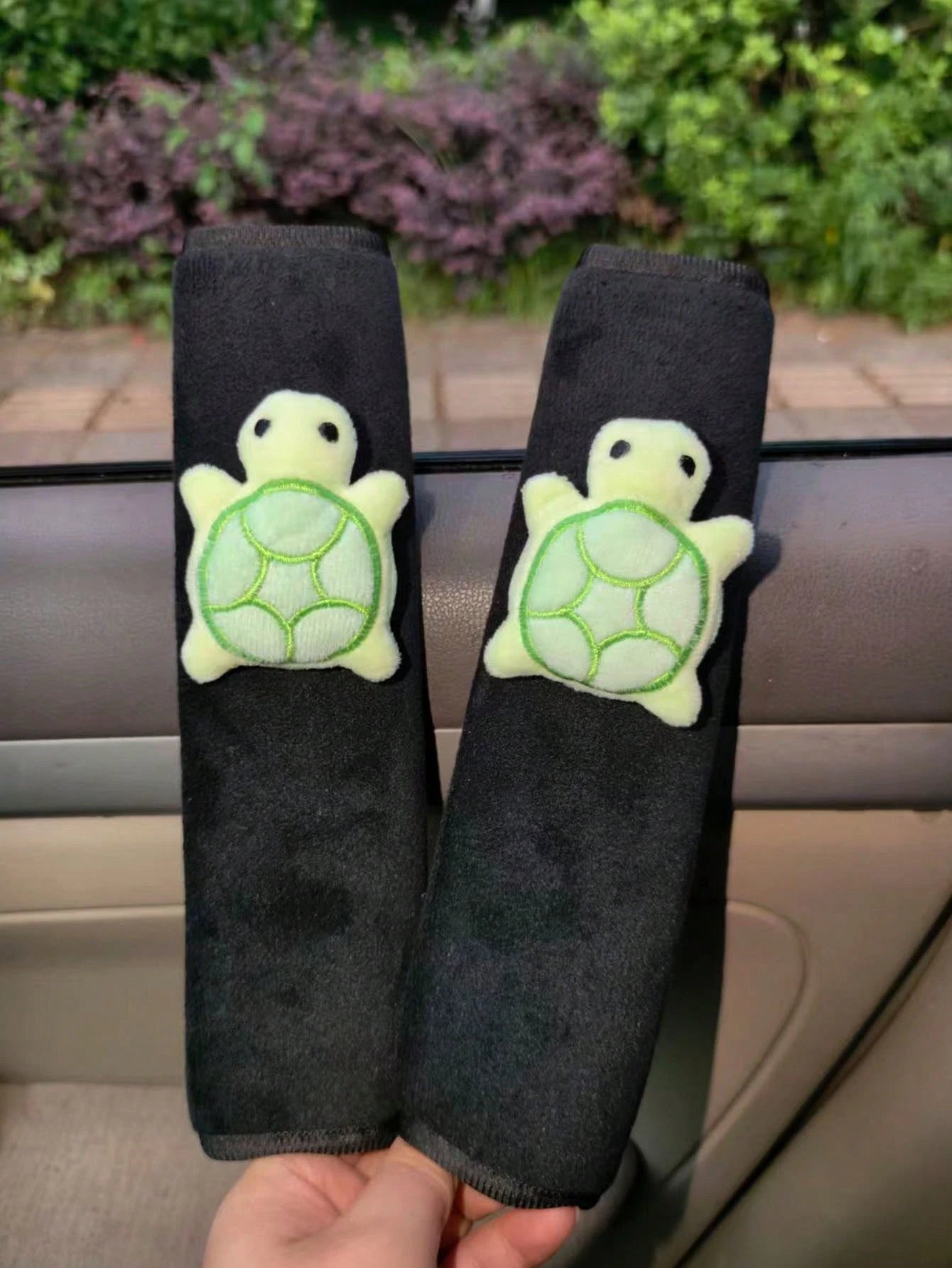 1/2pcs Turtle Car Seat Belt Shoulder Pads, Breathable Cute Turtle Shoulder Strap Protector, Car Seat Belt Shoulder Guard, Creative Little Turtle Car Seat Belt Premium Shoulder Pad Cover, Car Protector