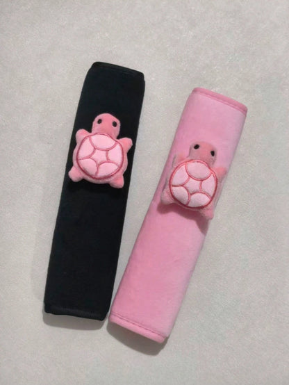 1/2pcs Turtle Car Seat Belt Shoulder Pads, Breathable Cute Turtle Shoulder Strap Protector, Car Seat Belt Shoulder Guard, Creative Little Turtle Car Seat Belt Premium Shoulder Pad Cover, Car Protector