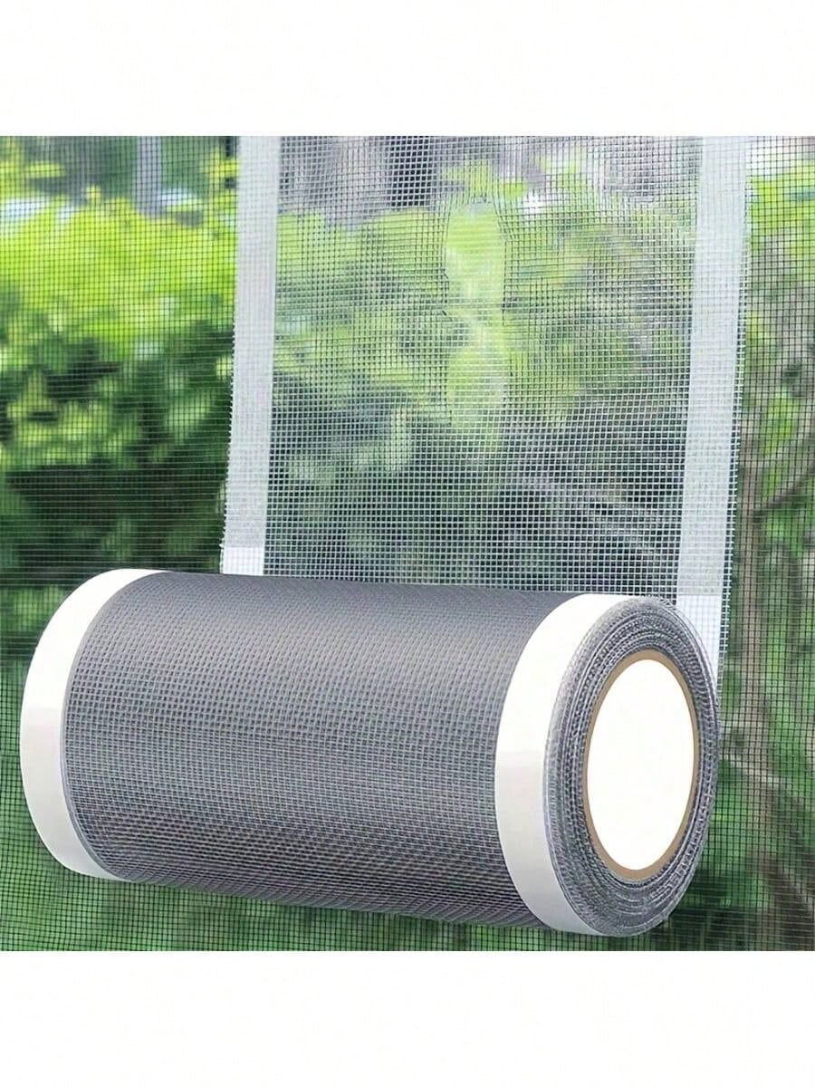 1/2pcs Waterproof Screen Repair Tape 6.98cm X 4.99m Roll, For Plastic Patches On Windows And Doors, Self-Adhesive Mesh For Mosquito Net Repair, Tear-Resistant Film, Plastic Material For Various Surfac