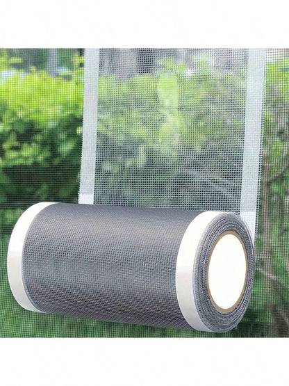 1/2pcs Waterproof Screen Repair Tape 6.98cm X 4.99m Roll, For Plastic Patches On Windows And Doors, Self-Adhesive Mesh For Mosquito Net Repair, Tear-Resistant Film, Plastic Material For Various Surfac