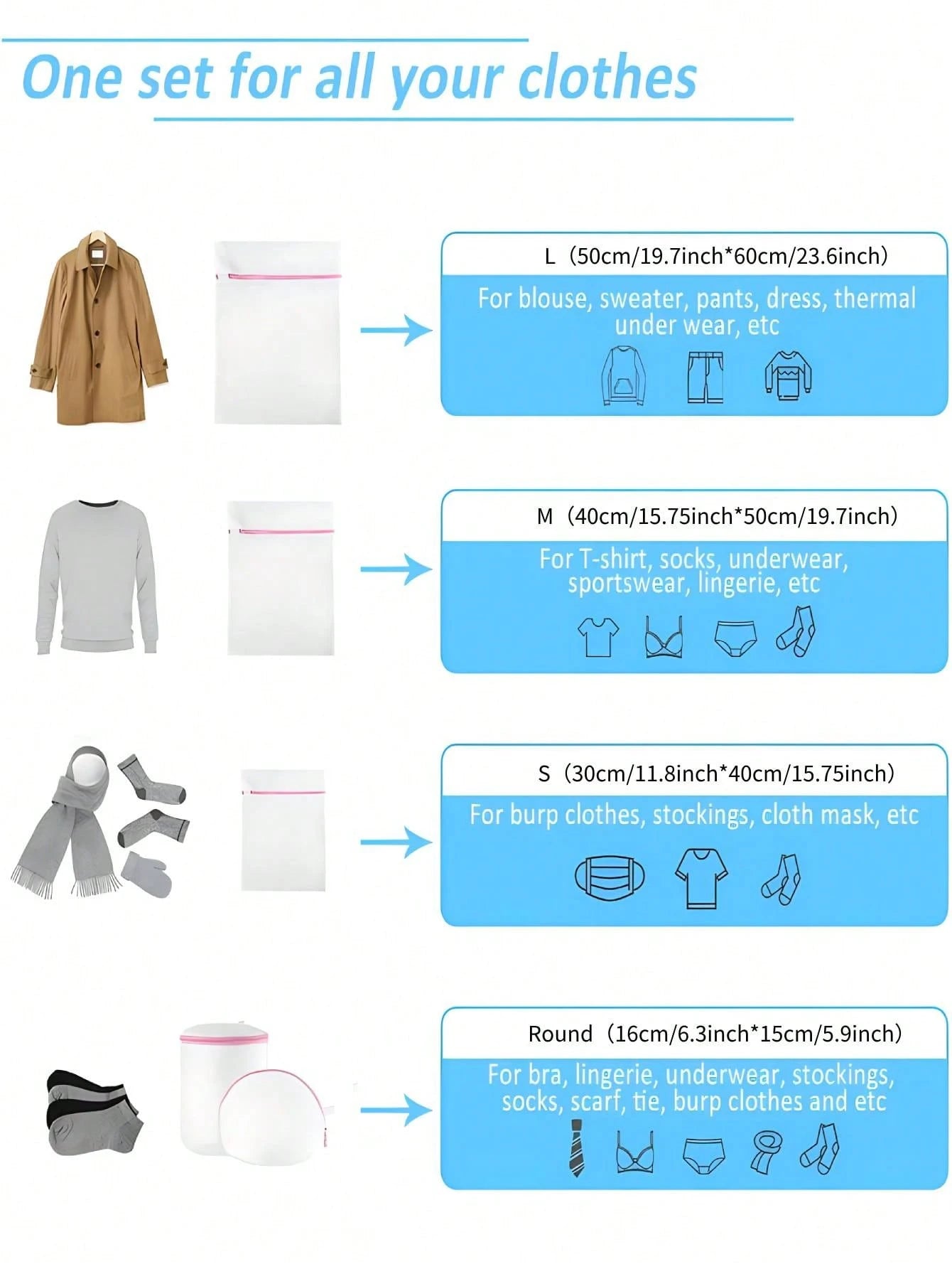 1/3/4pcs Zipper Mesh Laundry Bags, Honeycomb Laundry Washing Bag, Suitable For Clothing, Shirts, Bras, Socks, Pantyhose, Underwear, Travel Storage Bag,Spring,Minimalist,Summer Tops