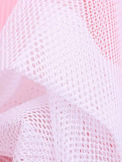 1/3/4pcs Zipper Mesh Laundry Bags, Honeycomb Laundry Washing Bag, Suitable For Clothing, Shirts, Bras, Socks, Pantyhose, Underwear, Travel Storage Bag,Spring,Minimalist,Summer Tops