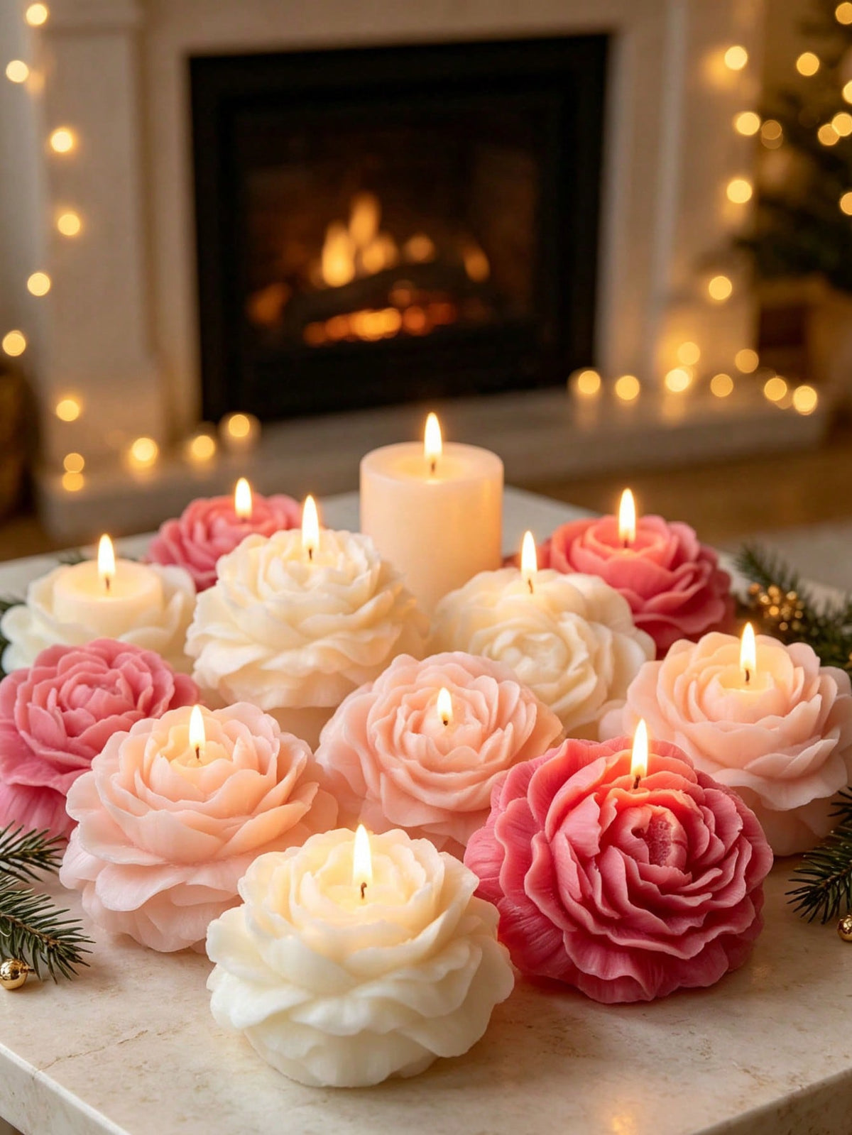 1/3/6 Sets Peony Scented Candles (Peony Scent Limited Edition) Suitable For Students/ Holiday Gifts, Back To School Gifts, Dorm Decor Sets, Halloween Gifts, Halloween, Christmas, Christmas Gifts, Chr