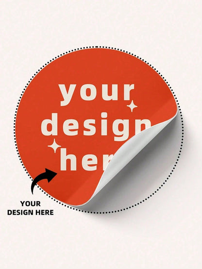 1/48/108/180pcs Personalized Labels- Customizable Stickers, You Can Add Any Text, Images, Custom Thank You Label Stickers, PVC Material, Waterproof, Colorful Customization, Unique Ideal Gift, Suitabl
