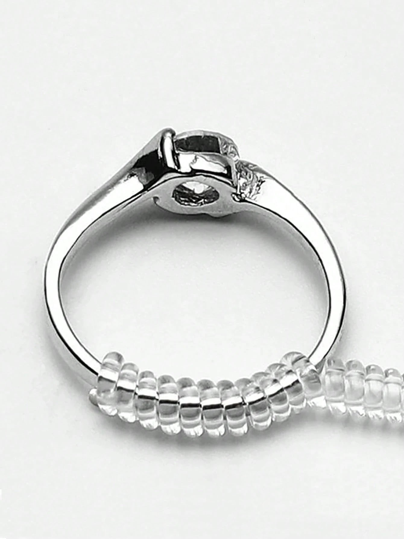 1/4pcs/Set Transparent Ring Adjuster- Adjustable Invisible Jewelry Sizer, Shrink Wrap Packaging, Anti-Slip Protection, Loose Ring Protector, Fits Almost Any Ring, Easy To Use, Durable